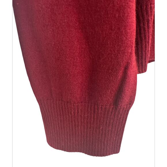 Apt.9 Dogwood Red Argyle Sweater Merino Wool Blend Men's Sz XXL Preppy Academia - Picture 3 of 8